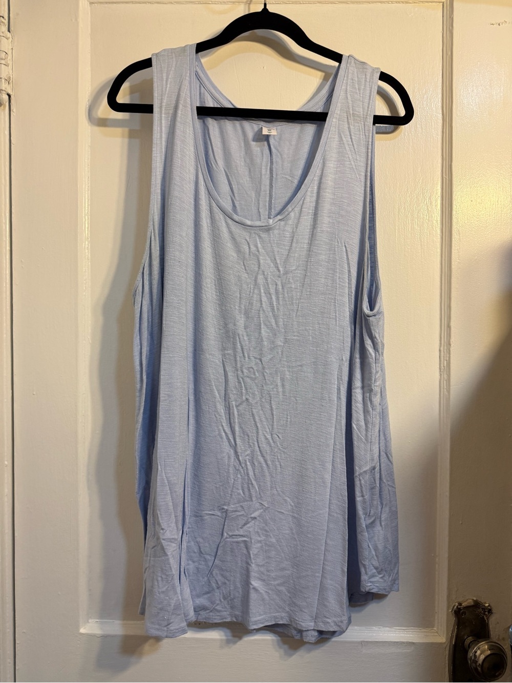 Old Navy Light Blue Scoop Neck Tank Top